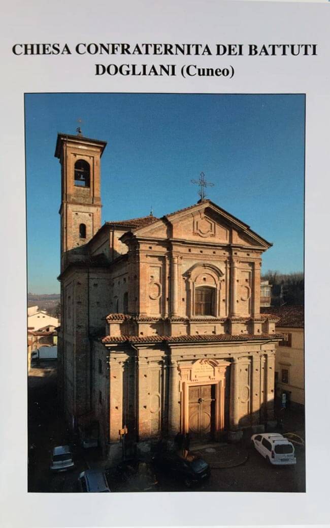 Chiesa Confraternita dei Battuti Dogliani Teologo Claudio Daniele